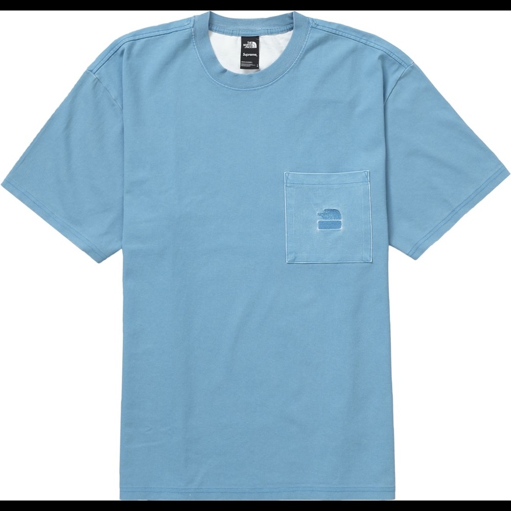 Authentic Supreme The North Face Pigment Printed Pocket Tee